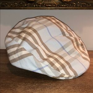Authentic Burberry check newsboy cap